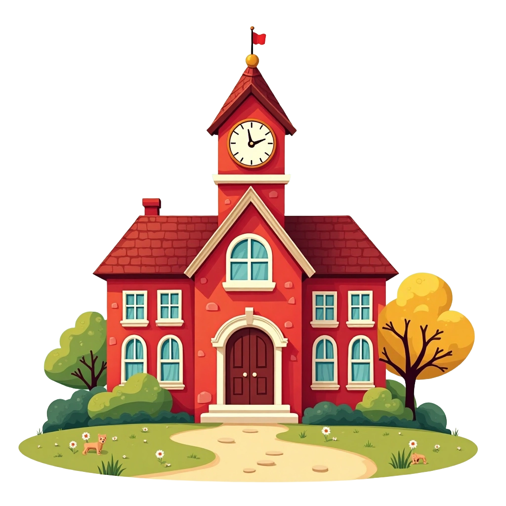 Schoolhouse in Autumn